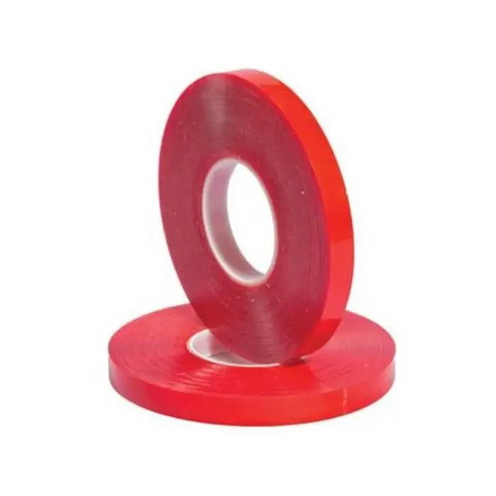 Çift Taraflı Akrilik Silikonize Bant 18 mm x 2 metre Kırmızı VHB (336336)