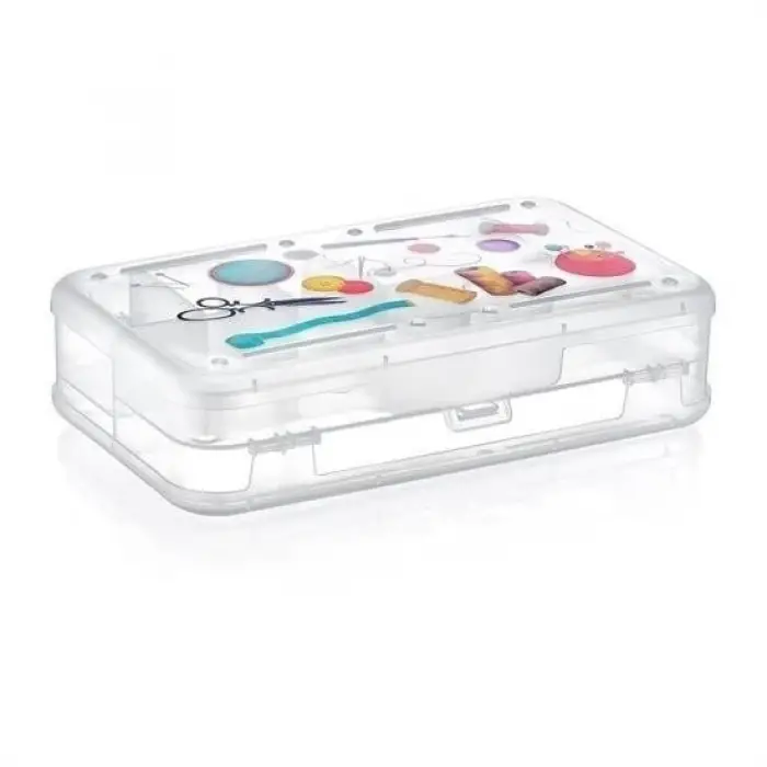 Çift Taraflı Bölmeli Hobi Dikiş Kutusu Ardunio Malzeme Kutusu