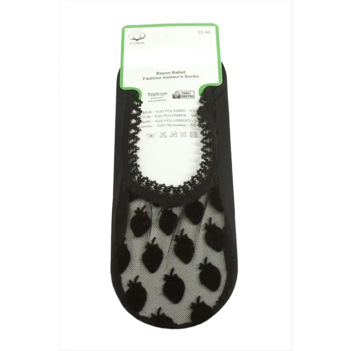 Çilek Dantel Babet Çorap