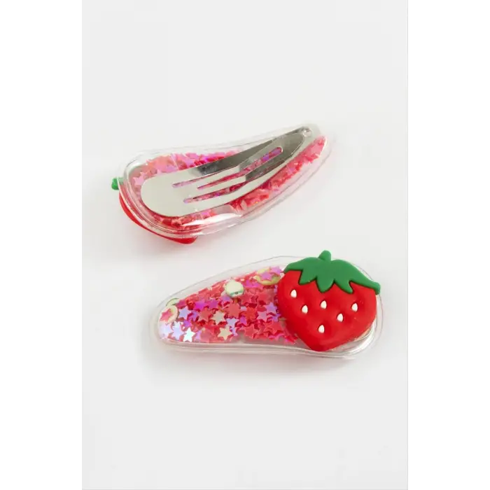 Çilek Uğur Böceği Pullu Çıtçıt Toka 2 Adet