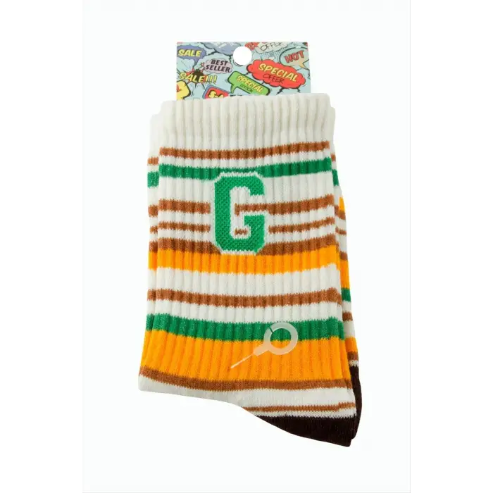 Çizgili Kolej Çorap 8*28