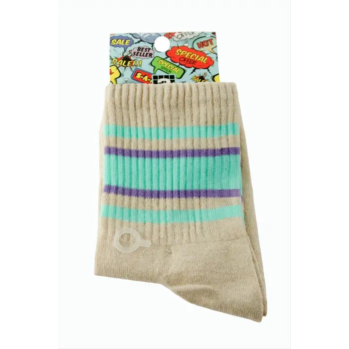 Çizgili Kolej Çorap 8*28