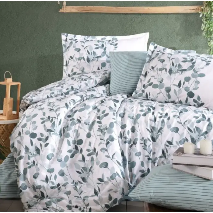 Clasy Ranforce Nevresim Takımı Çift Kişilik Putto V1 Mint