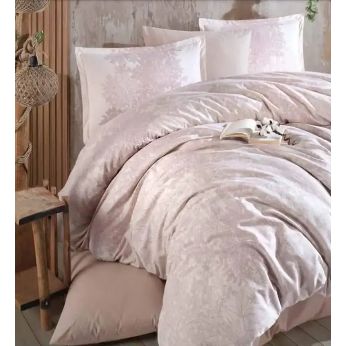 Clasy Ranforce Nevresim Takımı Çift Kişilik Ramina V1 Bej