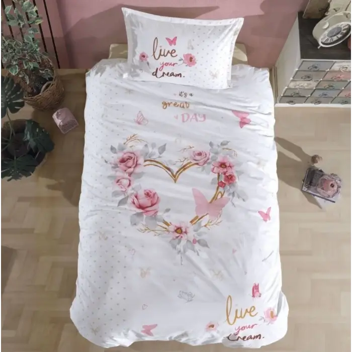 Clasy Tek Kişilik Genç Ranforce Nevresim Takımı Dream