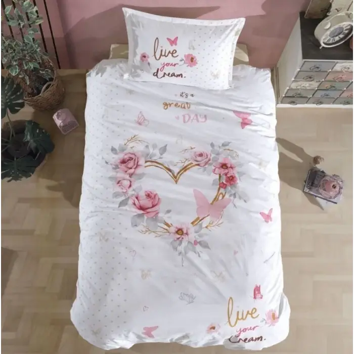 Clasy Tek Kişilik Genç Ranforce Nevresim Takımı Dream