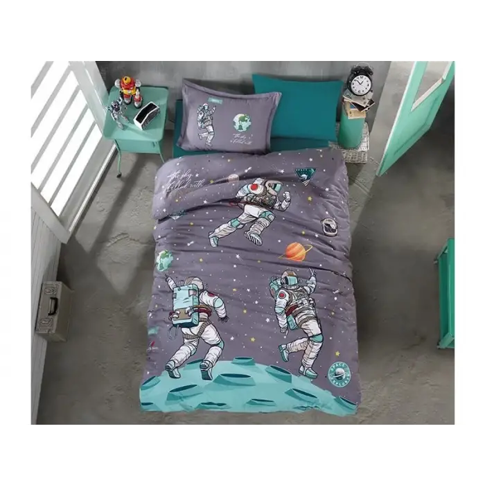 Clasy Tek Kişilik Genç Ranforce Nevresim Takımı Space