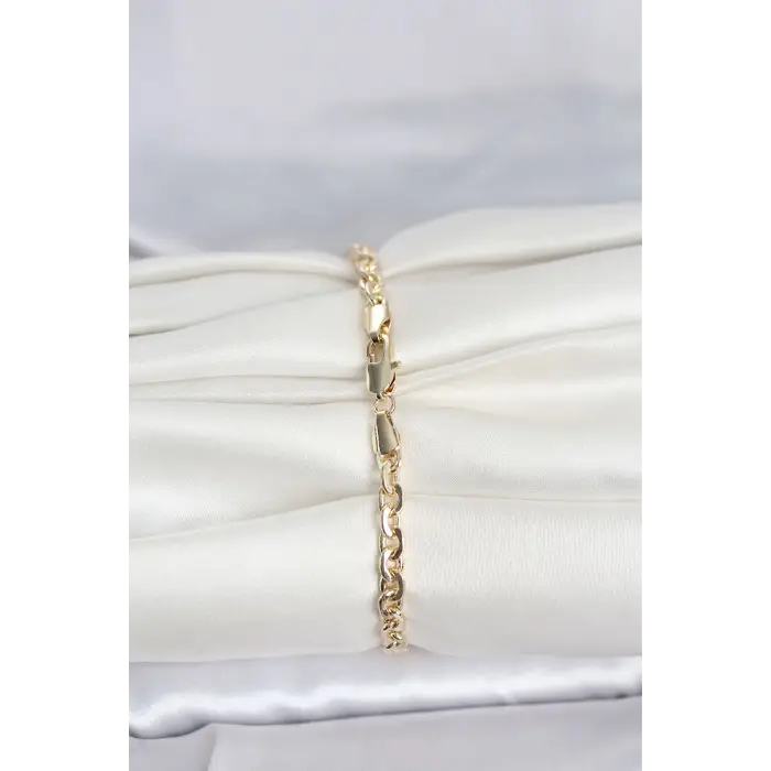 CM 14K Gold Renk Zincir Model Kadın Bileklik