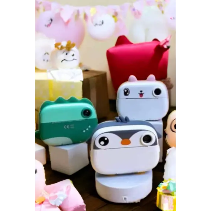 Çocuk Fotoğraf Makinesi Dijital HD Video Rulo Kağıt Baskılı Yazıcı