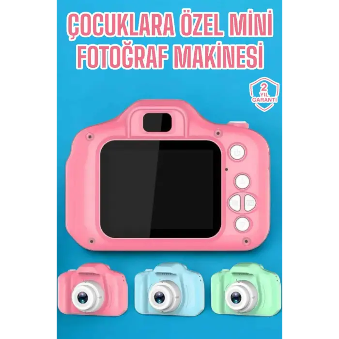 Çocuk Kamerası Dijital 1080p Hd Kaliteli Mini Fotoğraf Makinesi Profesyonel