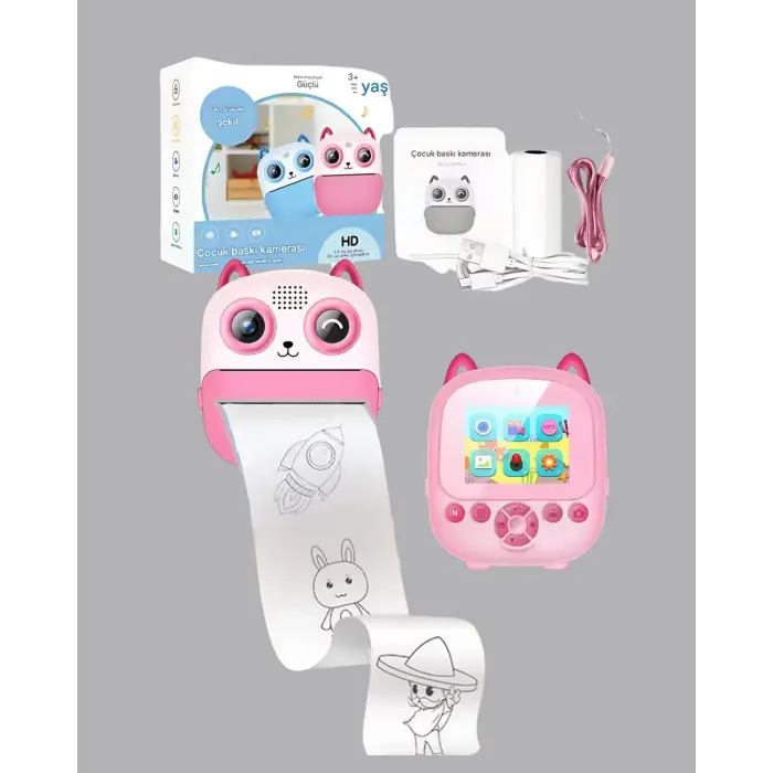 Çocuklar İçin Anında Baskı Dijital Kamera 48MP Full HD