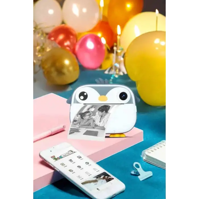 Çocuklar için Fotoğraf Makinesi Anlık Baskı Makinesi HD Görüntü Kalitesi