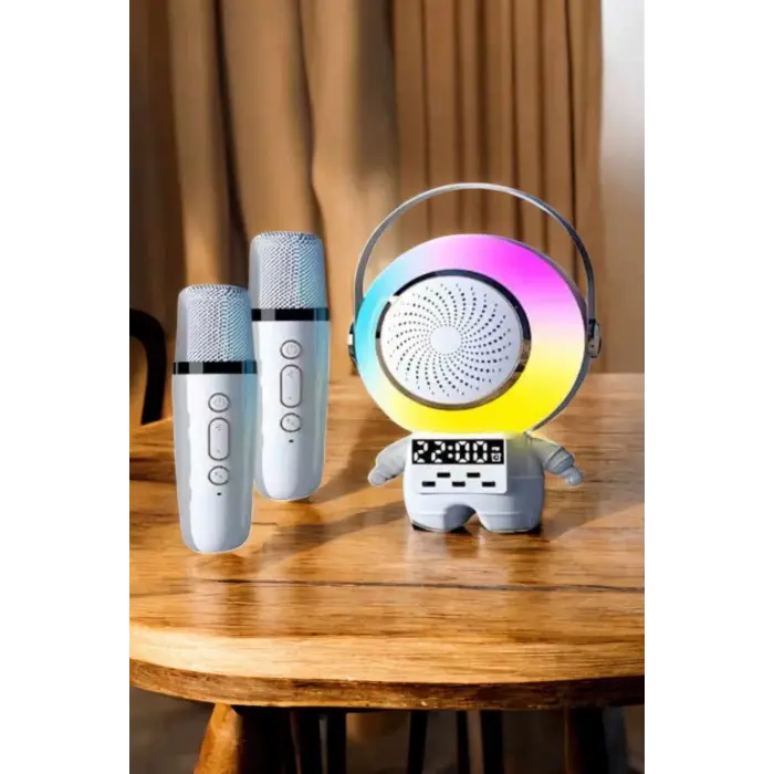 Çocuklara Özel Kablosuz Bluetooth Bağlantılı Karaoke Mikrofon