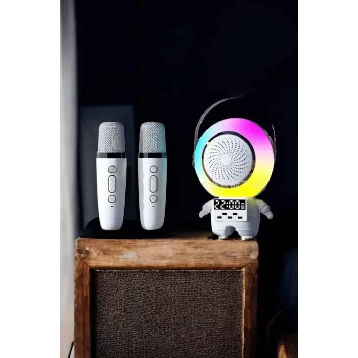 Çocuklara Özel Kablosuz Bluetooth Bağlantılı Karaoke Mikrofon