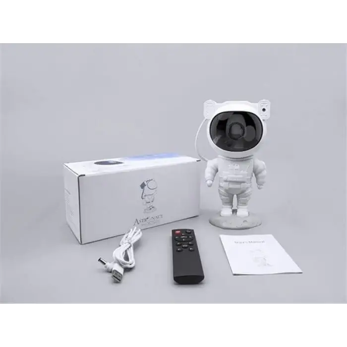 Çocuklara Özel Projeksiyon Astronot Lamba Speaker Sevimli