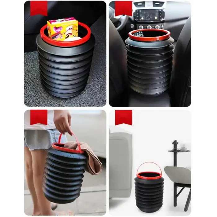 Çok Amaçlı Katlanabilir Araç İçi Kova