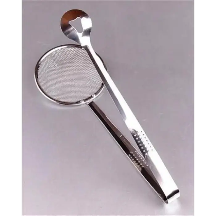 Çok Amaçlı Süzgeçli Paslanmaz Metal Haşlama Ve Kızartma Maşası