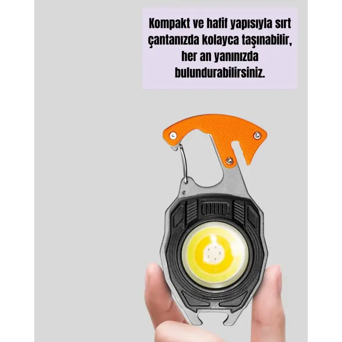 Çok Modlu Led Işıklı Pratik Anahtarlık