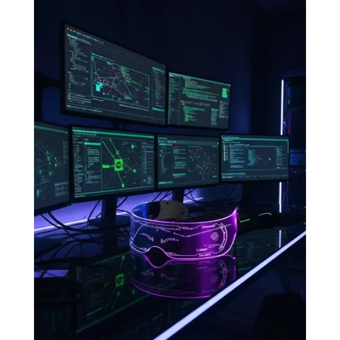 Çok Renkli LED Parti Gözlüğü Ergonomik ve Hafif Tasarım