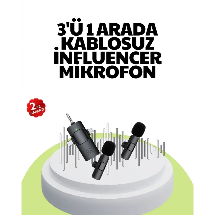 Çok Yönlü Mikrofon - Net Ses, Uzun Pil