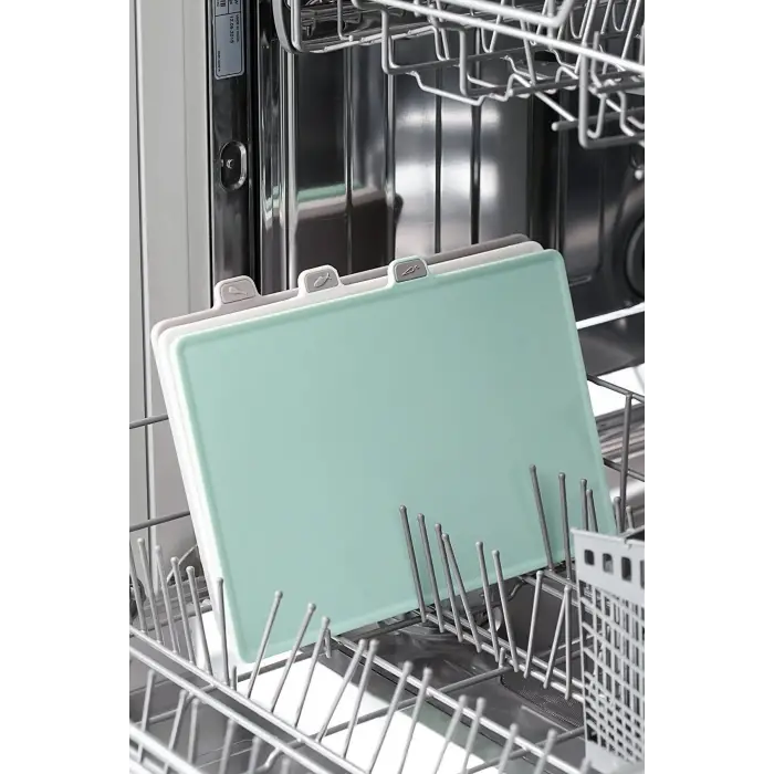 Çoklu Kesme Tahtası Seti - Standlı Hijyenik Kesim Panosu & Et Sebze Balık Tahtası Takımı