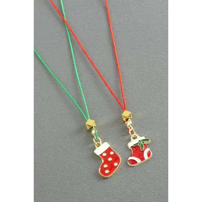 Çorap Yılbaşı İpli Kolye