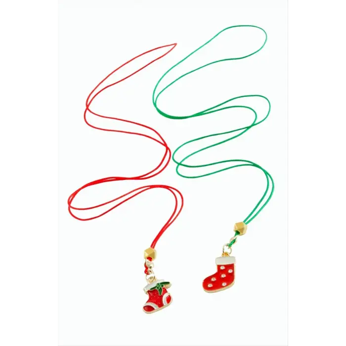Çorap Yılbaşı İpli Kolye