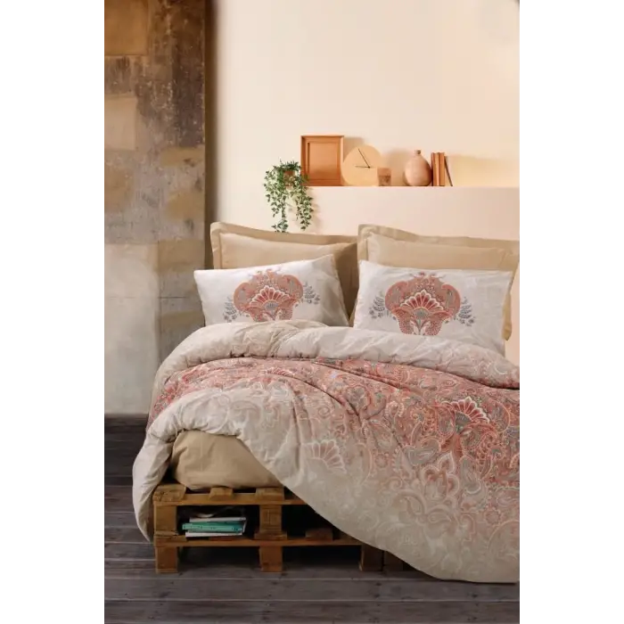 Cotton Box Bohem Nevresim Takımı Çift Kişilik Loreta Bej
