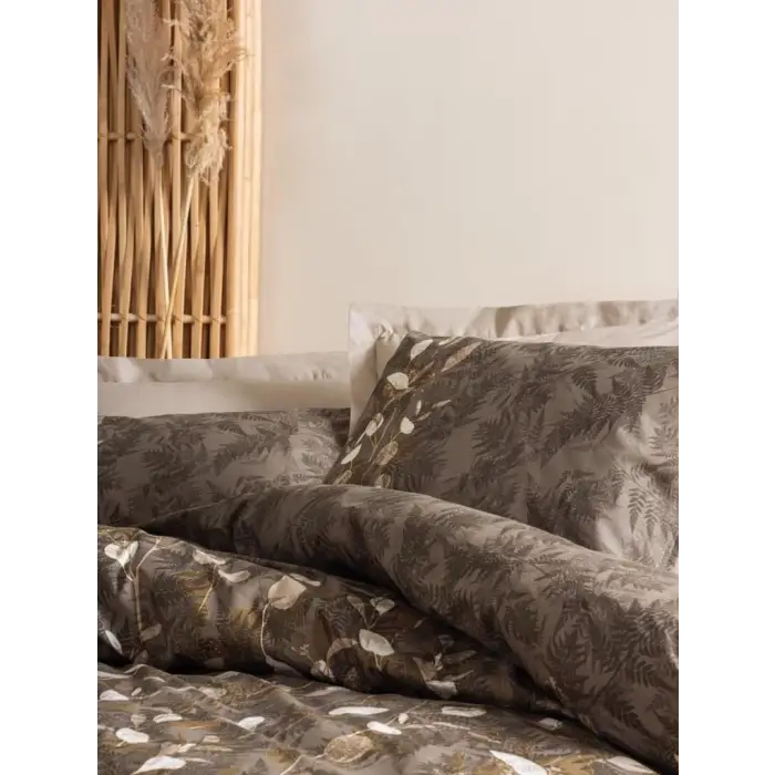 Cotton Box Dual Çift Kişilik Nevresim Takımı Foresta Bej