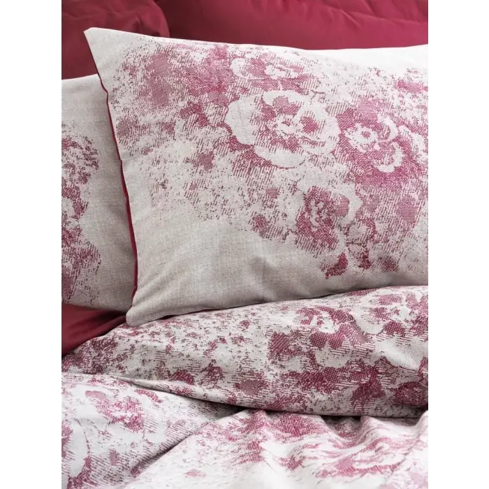 Cotton Box Dual Çift Kişilik Nevresim Takımı Vilda Bordo