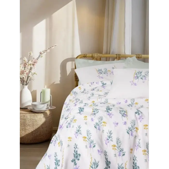 Cotton Box Estiva Çift Kişilik Pike Takımı Twig Mint