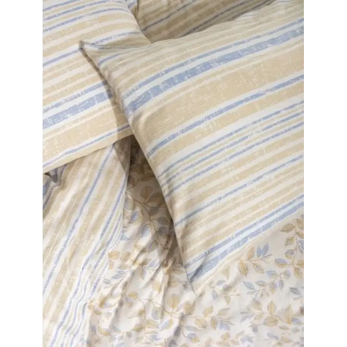 Cotton Box Flanel Nevresim Takımı Tek Kişilik Roof Mavi