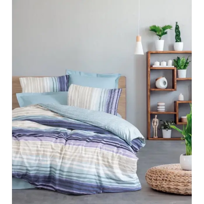 Cotton Box Line Nevresim Takımı Çift Kişilik Fonte Mint