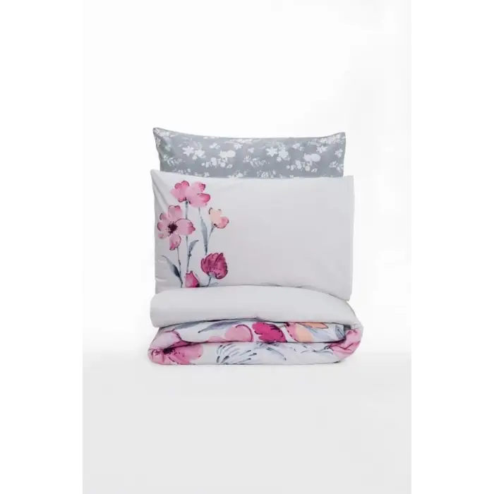 Cotton Box Ranforce Nevresim Takımı Çift Kişilik Carla Gri