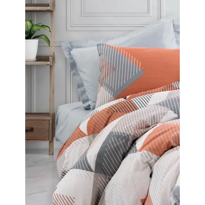 Cotton Box Ranforce Nevresim Takımı Çift Kişilik Joseph Mavi