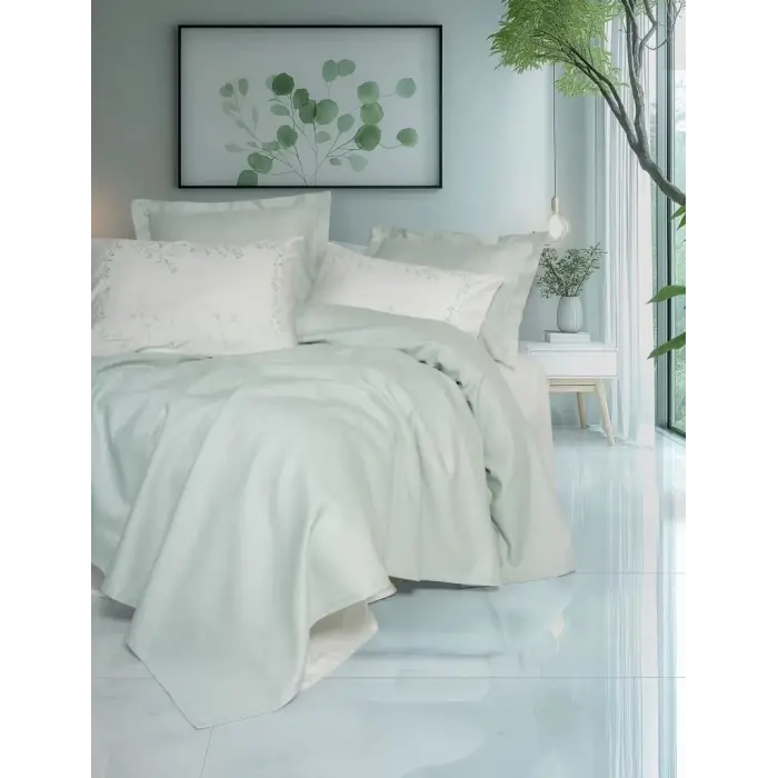 Cotton Box Serenity Bambu Çift Kişilik Pike Takımı Brisa Mint
