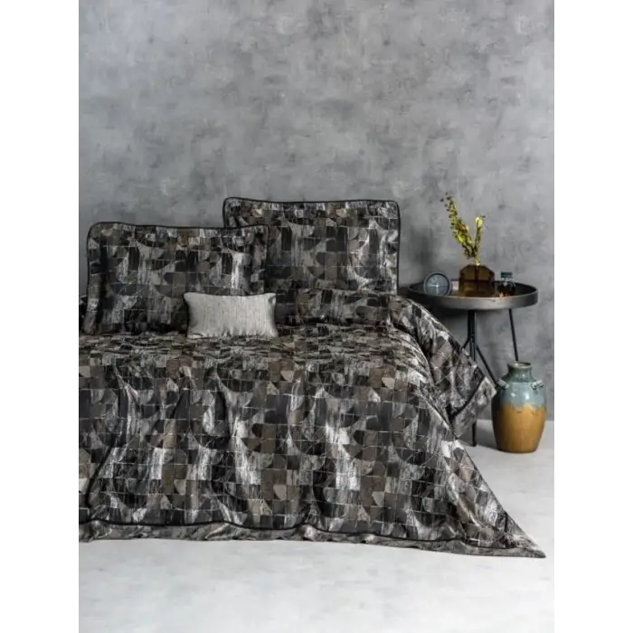 Cotton Box Smart Çift Kişilik Yatak Örtüsü Milan Kahve