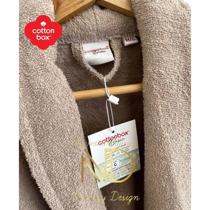 Cotton Box Tek Bornoz Bej