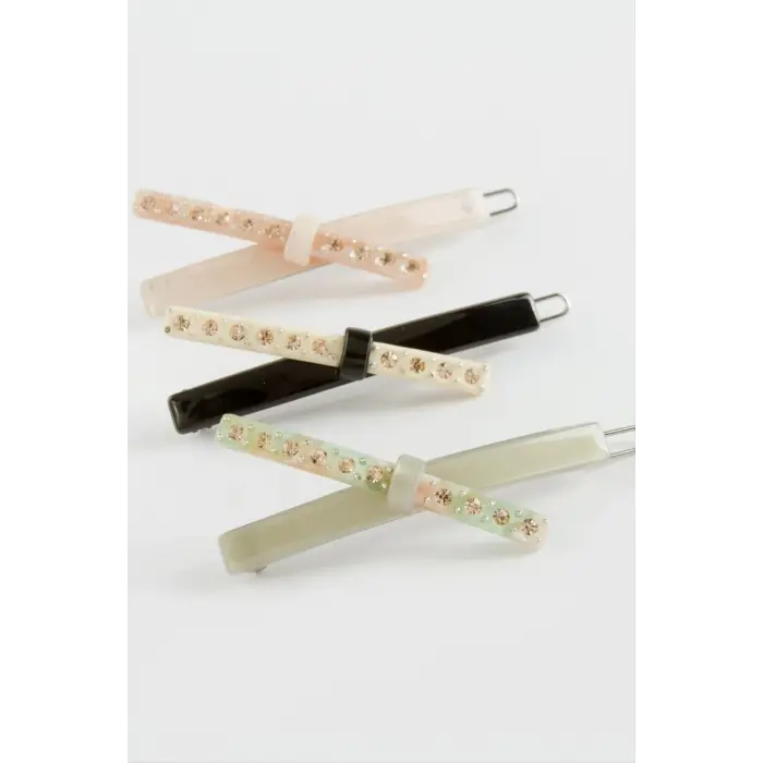 Çubuk Taşlı Klipsli Toka