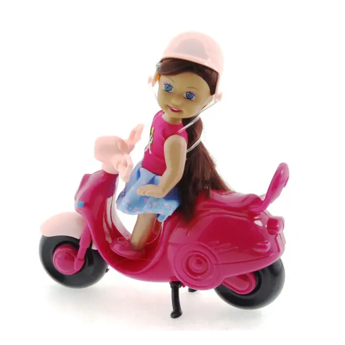Cute Doll Mini Bebek ve Mor Vespa