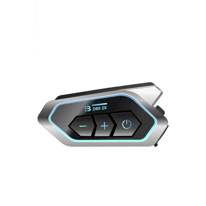 D60 2x Motosiklet Kask Kulaklığı Bluetooth Intercom Rgb Işıklı 2 Intercom Bağlantılı