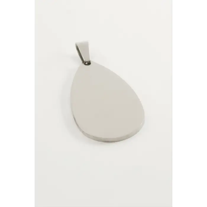 Damla Çelik Kolye Ucu 3 cm