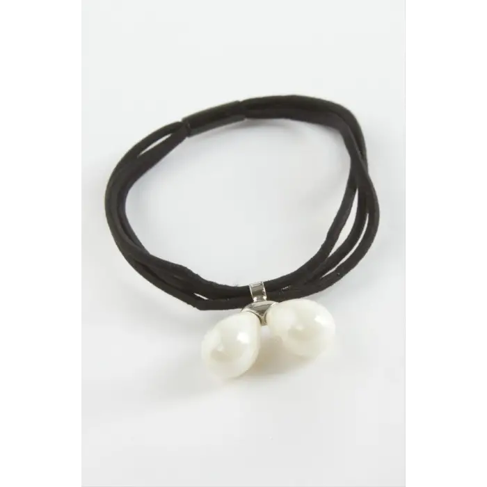 Damla Sallantılı İnci Lastikli Toka