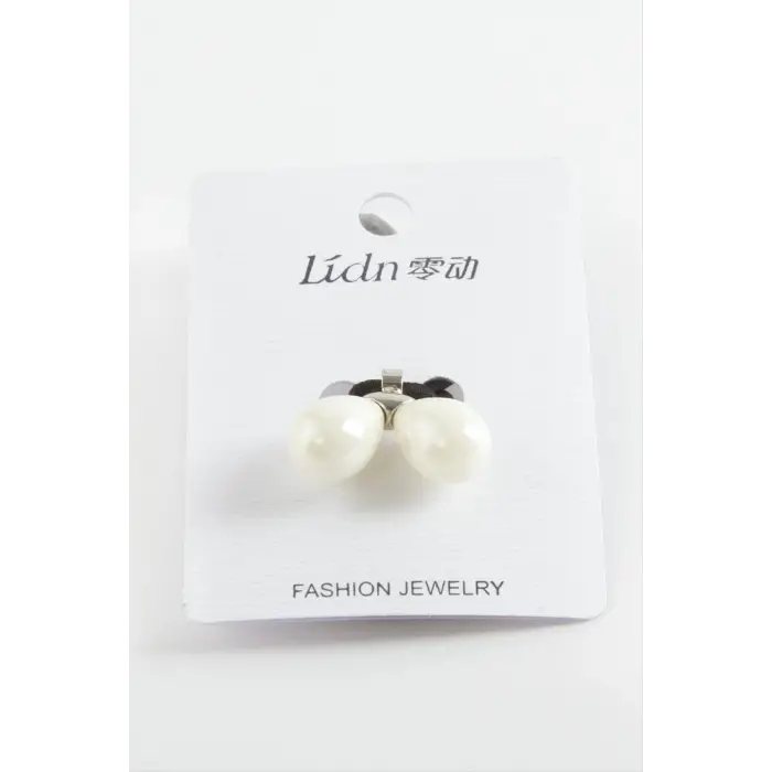 Damla Sallantılı İnci Lastikli Toka