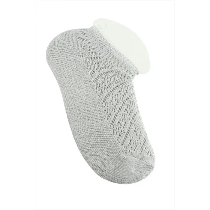 Dantel Yünlü Kısa Çorap