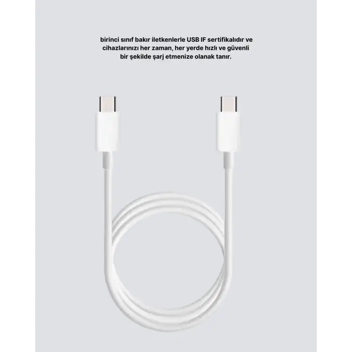 Dayanıklı Dış Kaplamalı 30W 5.0A Type-C Hızlı Şarj ve Data Kablosu