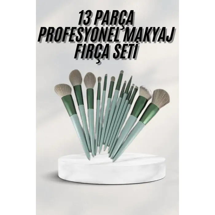 Dayanıklı Makyaj Fırçası Seti 13 Parça Yumuşak Kıllı Fırçalar Allık Fondöten Far Fırçası