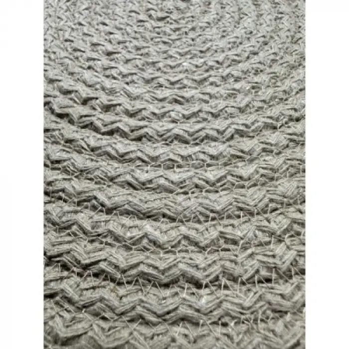 DecoHandy 39cm Neon Renkli Şeritli Jüt Örme Supla Amerikan Servis