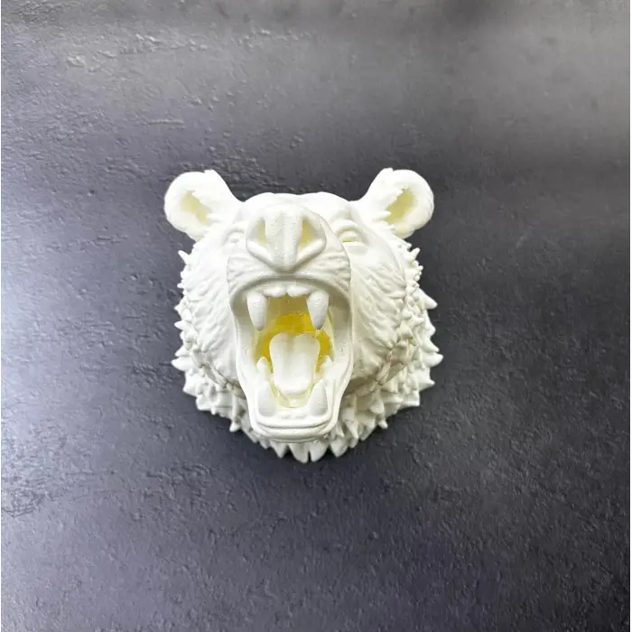 Dekoratif Beyaz Ayı Duvar Heykeli Asılabilir Hediyelik 25x19 cm
