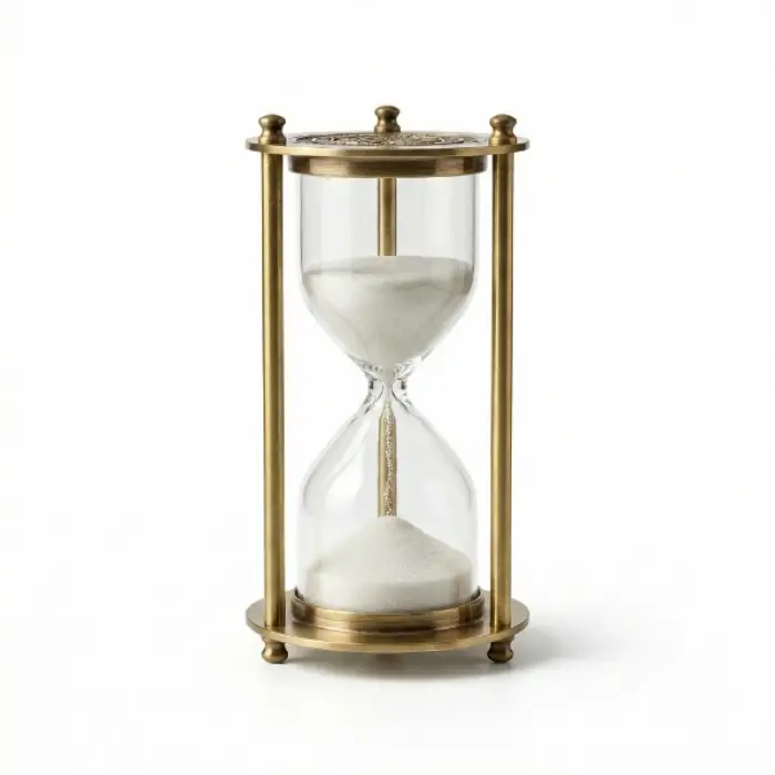 Dekoratif Cam Kum Saati 7x16 cm